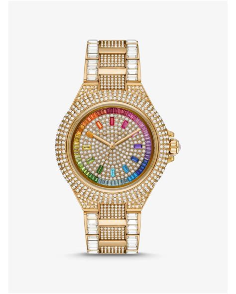 michael kors rainbow pave